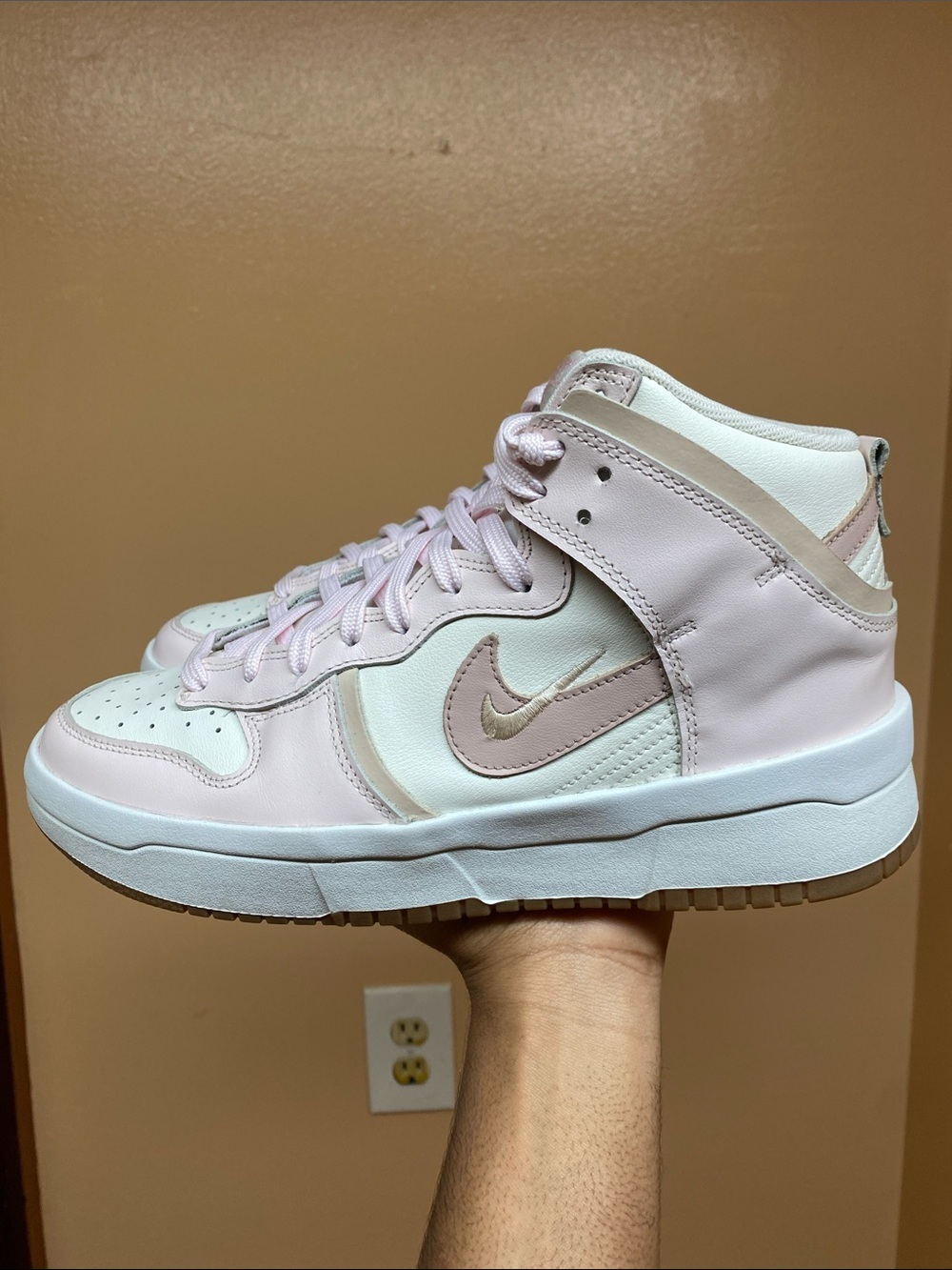 Nike Dunk High Up Rebel “Pink Oxford” Size 9.5 DH3718-102 - Picture 3 of 16